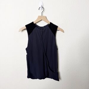 ALC Silk Keyhole Sleeveless Tank Blouse Womens Size S